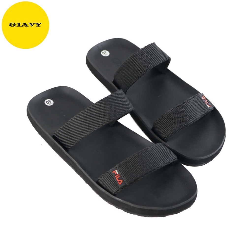 Dép nữ quai nhị vải bố, đế caosu K474 - GIAVY