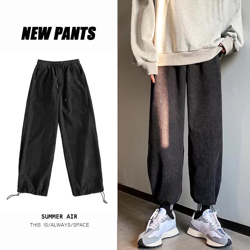 Quần Thể Thao Dây Rút Ống Rộng Phong Cách Retro Mỹ Size M-8XL