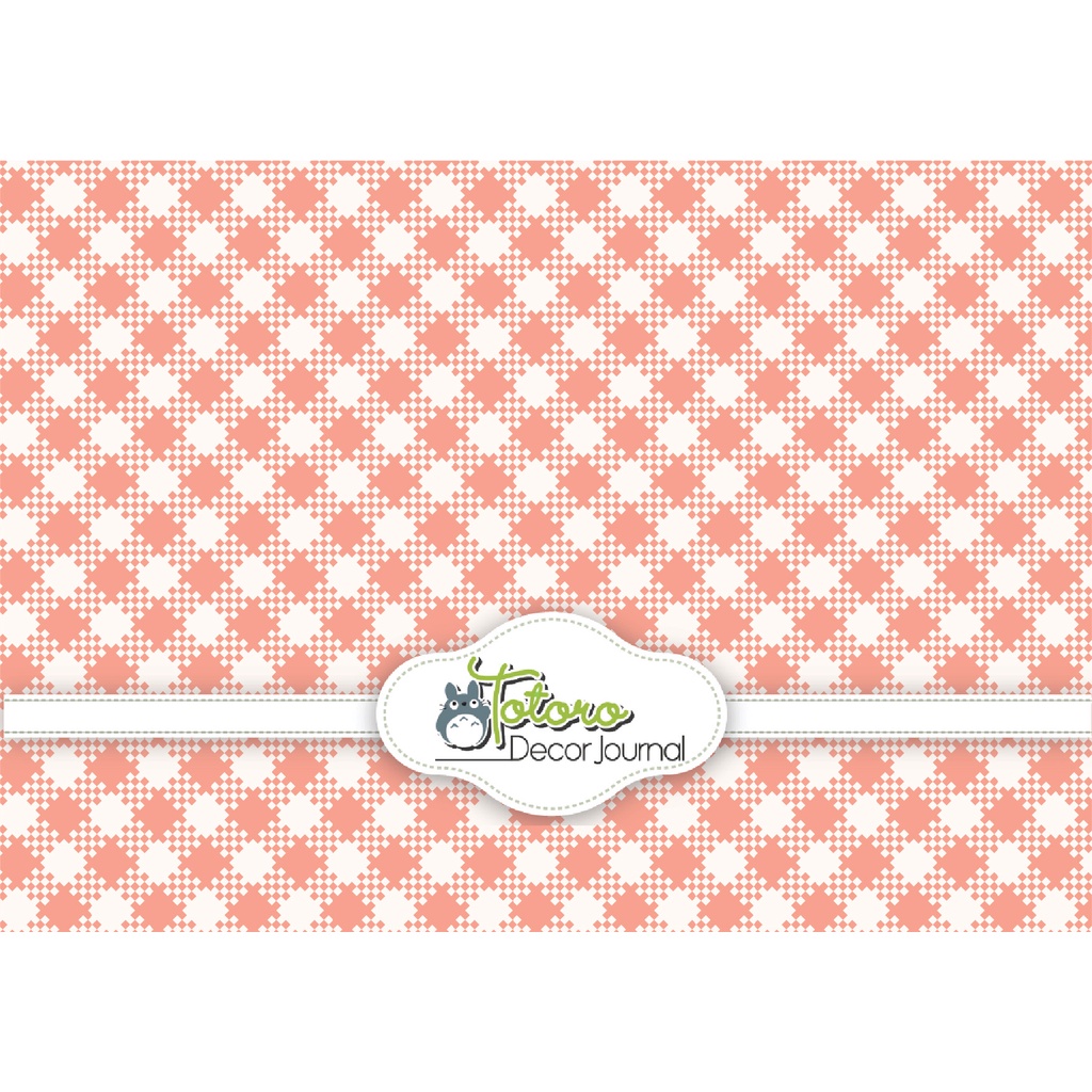 Combo 8 tờ Giấy nền gói hàng gói quà họa tiết caro hồng nâu