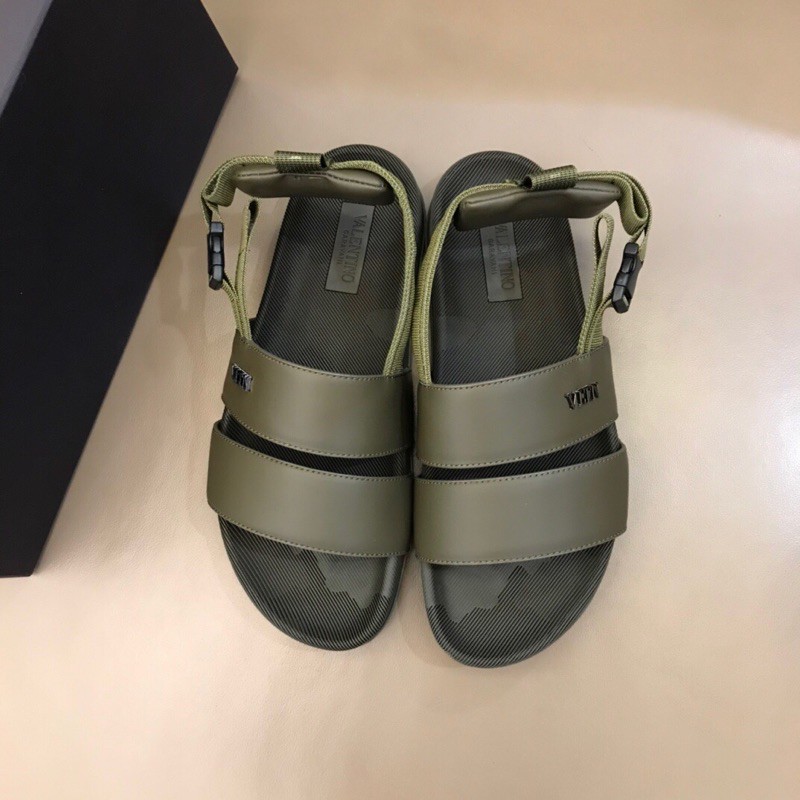 Sandal nam 2 quai thương hiệu Valentino Garavani da thật cao cấp