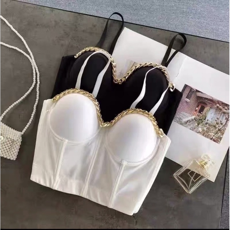 ÁO HAI DÂY BRA PHỐI DÂY XÍCH CỰC NGẦU