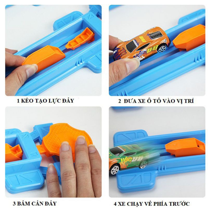 Bộ lắp ghép đường đua 40 chi tiết trượt vòng
