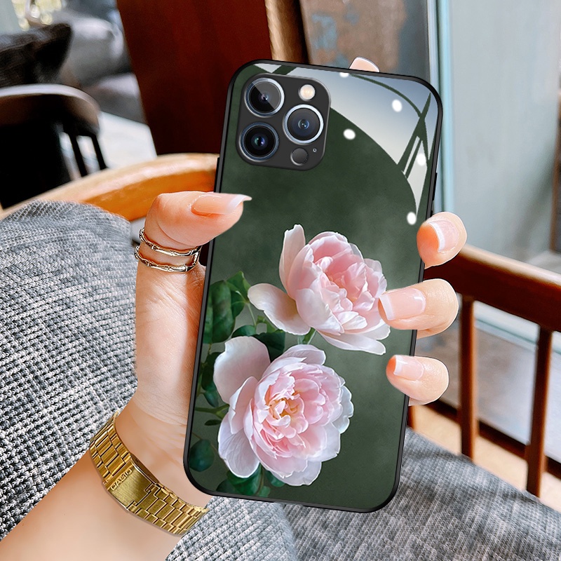 Ốp điện thoại DMY tương thích cho iphone 13 XR XS max 15 12 mini 11 Pro max 8 plus 7 6 6s X vỏ kính cường lực
