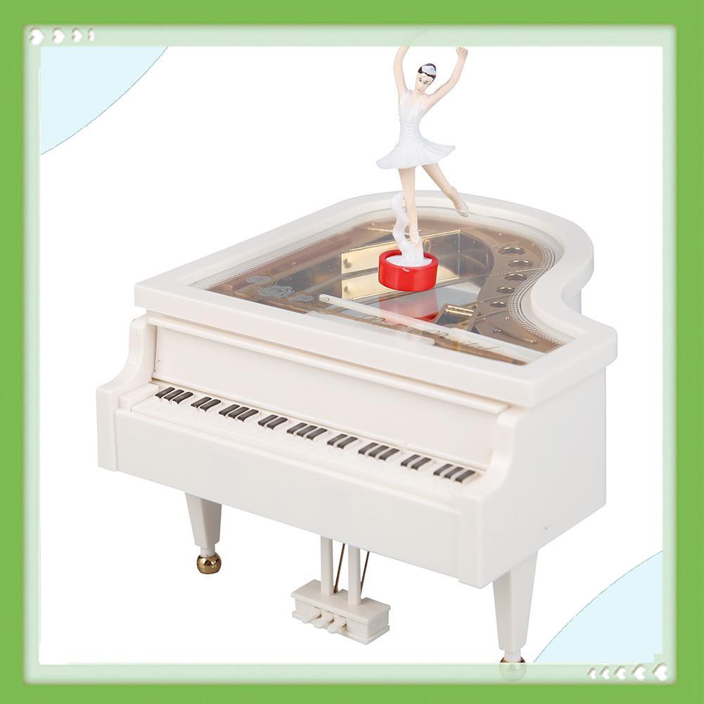 Hộp nhạc lên dây cót kiểu mô hình đàn piano phong cách cổ điển lãng mạn làm quà đám cưới sinh nhật trang trí nhà cửa