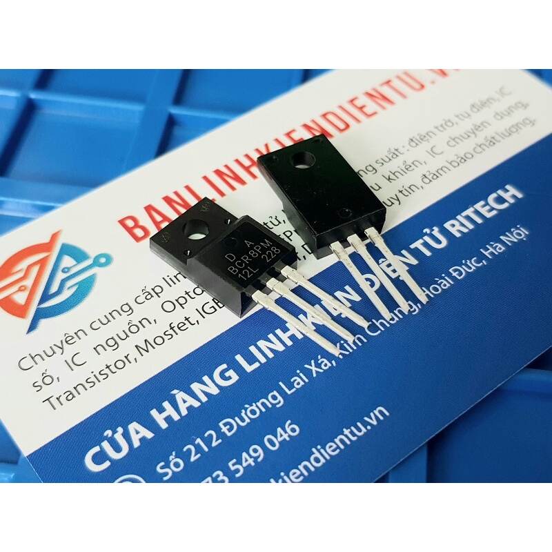 Combo 5 chiếc BCR8PM-12L, BCR8PM Triac 8A 400-600V TO-220