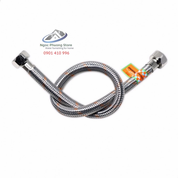 Dây cấp nước Inox 304 ONSPA ĐÀI LOAN độ dài 3 tấc  đến 2 mét  - Mã 102XS01
