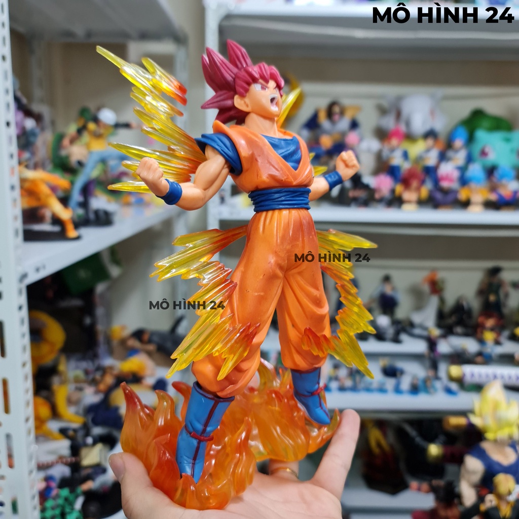 Mô hình songoku Dokkan Battle 6th Anniversary Ichibansho F1 Super Saiyan God Son Goku lửa hào quang