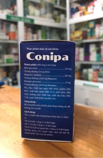 Kẽm Conipa (Hộp 4 vỉ x 5 ống x 5ml)