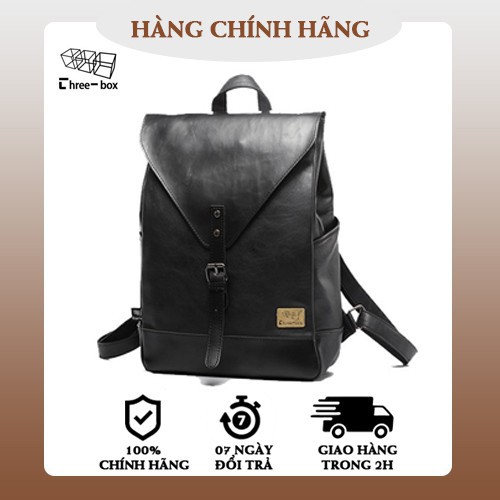 Balo da nam Hàn Quốc chính hãng Three - Box