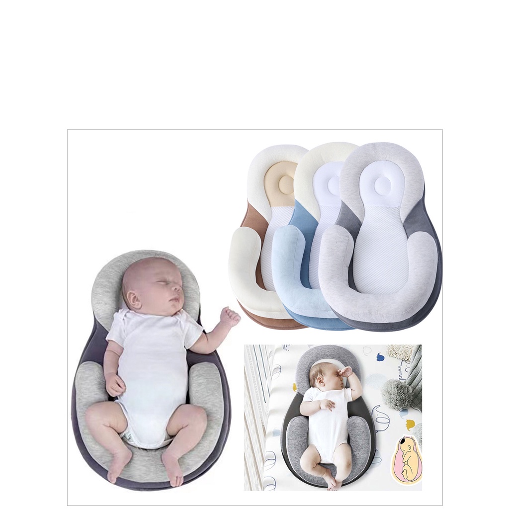 Đệm ngủ đúng tư thế cho bé chống méo đầu giúp bé ngủ ngoan chống giật mình