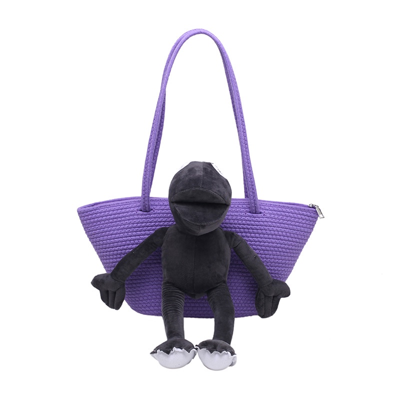 Túi Đeo Vai Cỡ Lớn Bằng Sợi Rơm Hình Ếch Dệt Tay Tùy Chỉnh Mới Cho Nữ