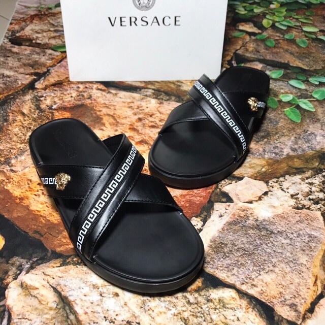 Dép lê nam versace quai chéo