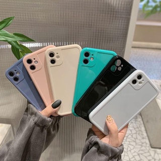 Ốp lưng iphone BASIC MÀU TRƠN BÓNG CẠNH VUÔNG CHỐNG BẨN