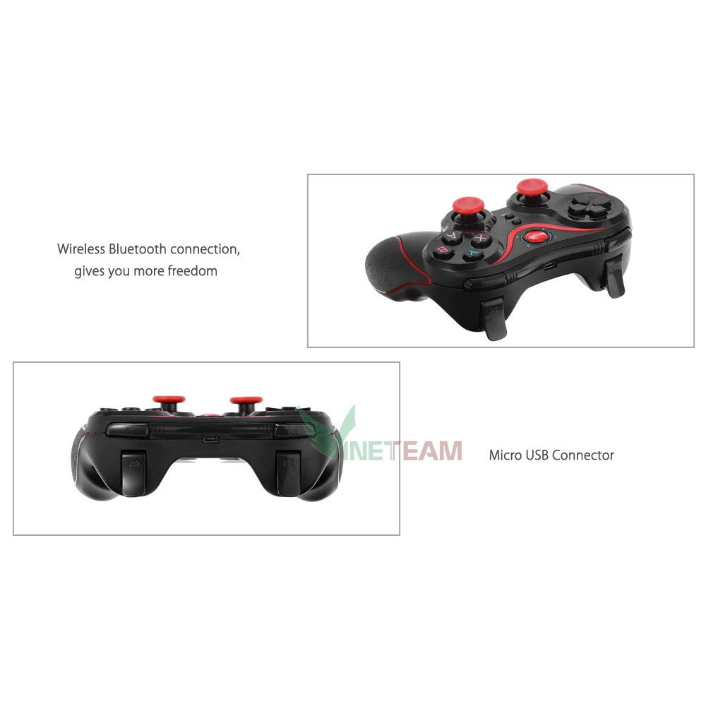 (SIÊU GIẢM GIÁ) Tay Cầm Chơi Game Bluetooth S6 - S9 GEN GAME (Đen) -dc3243