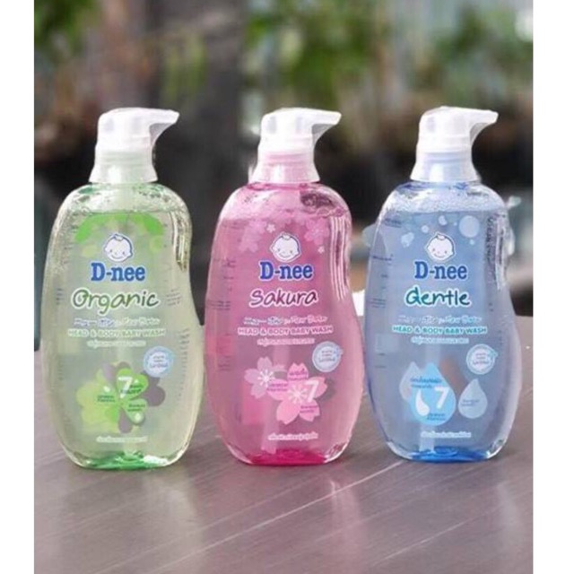 Sữa tắm gội toàn thân organic Dnee 380ml Thái Lan