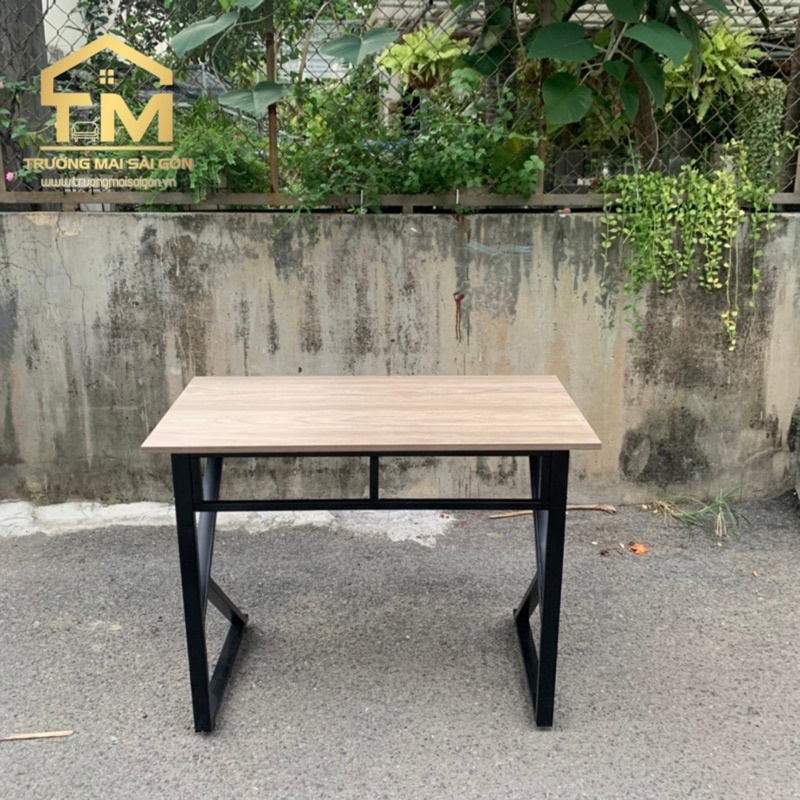 Bàn làm việc chân chữ K 1mx50 Trường Mai Sài Gòn phong cách hàn quốc hiện đại mặt MĐF phủ melamin chống trầy cao cấp