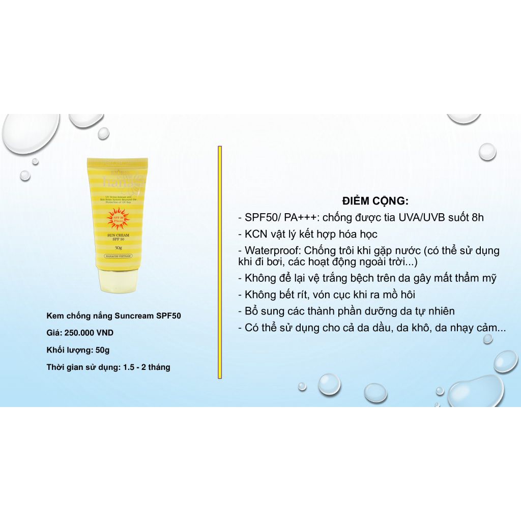 Kem chống nắng RIORI HANA Sun Cream SPF50