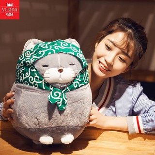 Gấu bông cao cấp thú nhồi bông may mắn mèo amuse nhật bản thần tài bobby bear khổ vải 30 45cm quà tặng cho bé