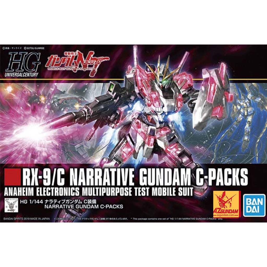 Mô Hình Gundam HG Narrative Gundam C-Packs Series HGUC Tỉ Lệ 1/144