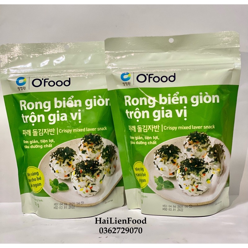 RONG BIỂN GIÒN TRỘN GIA VỊ MIWON O'food 30g - Rong biển rắc cơm