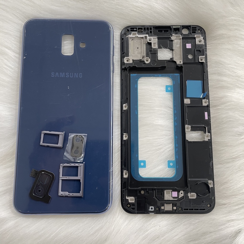Bộ Vỏ Samsung J6plus/J6p/J6 2018/J610 Full Bộ Bao Gồm Viền/Nắp/Lưng Benzen/Kính Camera/Khay Sim