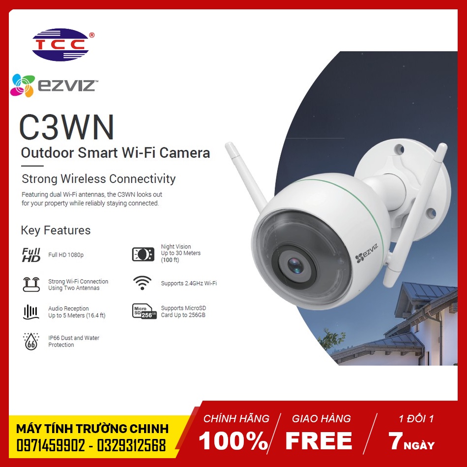 Camera Wifi Ezviz C3WN - 2M/1080P