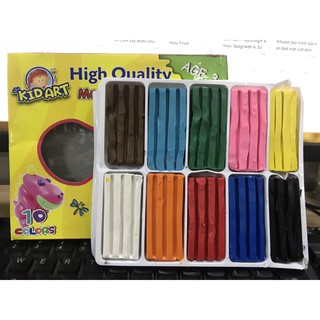 Đất nặn 10 màu Kidart Nhập khẩu Thái Lan