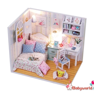 Bộ Lắp Ráp Nhà Búp Bê Bằng Gỗ Diy