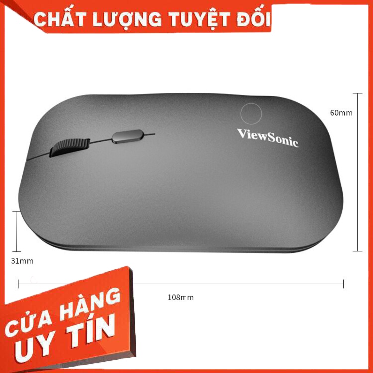 Chuột không dây cao cấp ViewSonic 1600DPI cho PC,Laptop ,Tivi box tặng kèm lót chuột màu ngẫu nhiên