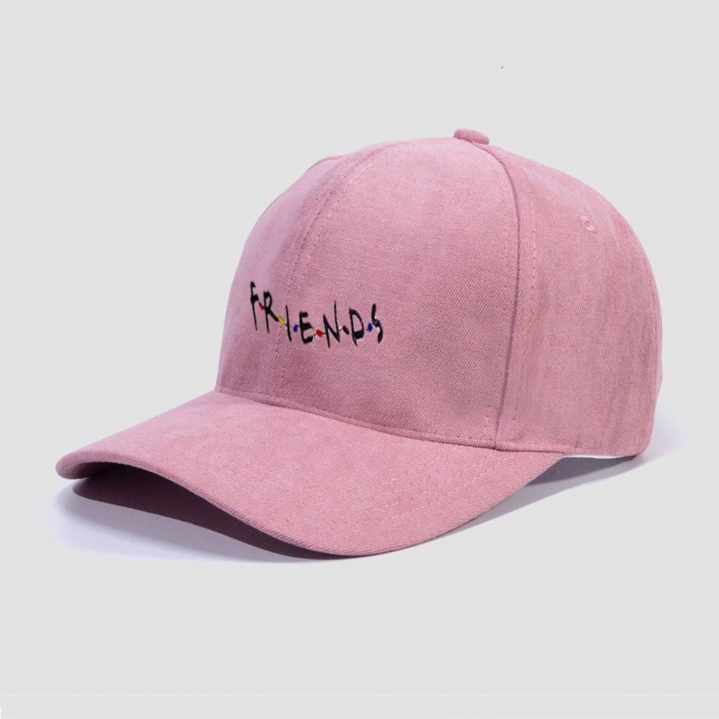 Mũ Lưỡi Trai Nón Kết Nhung Kaki Cao Cấp Thêu Chữ Friend 415 Phong Cách Ulzzang Form Unisex Nam Nữ - Hazo
