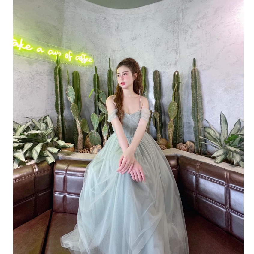 Đầm maxi blue valentine lace HUONG BOUTIQUE HBLOVE353