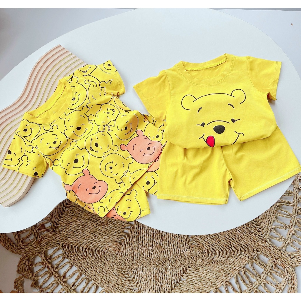 Đồ bộ bé trai và đồ bộ bé gái 8-18kg QATE891 - bộ quần áo trẻ em cộc tay hoạt hình