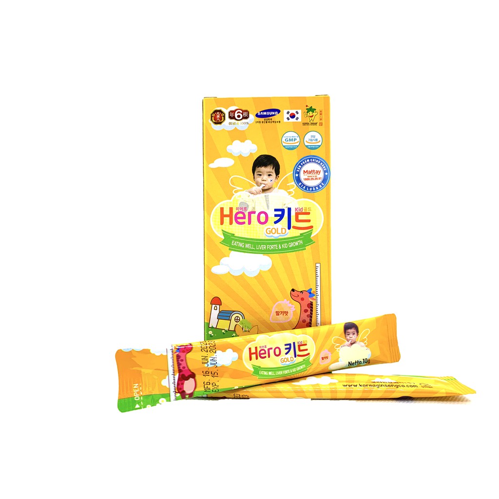 HERO KID GOLD – Hộp 300gr- BỔ SUNG VITAMIN VÀ KHOÁNG CHẤT – TĂNG CHIỀU CAO – TĂNG CƯỜNG SỨC ĐỀ KHÁNG CHO TRẺ EM