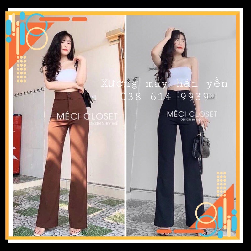 [Mã FAMAYWA giảm 10K đơn 50K] Quần cạp cao ống loe siêu tôn dáng | BigBuy360 - bigbuy360.vn