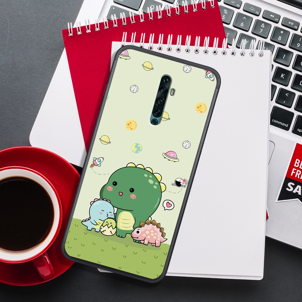 [HOT]ỐP OPPO REALME X- K3 - RENO - RENO 2 - RENO 2F  , IN HÌNH KHỦNG LONG CHIBI SIÊU DỄ THƯƠNG.