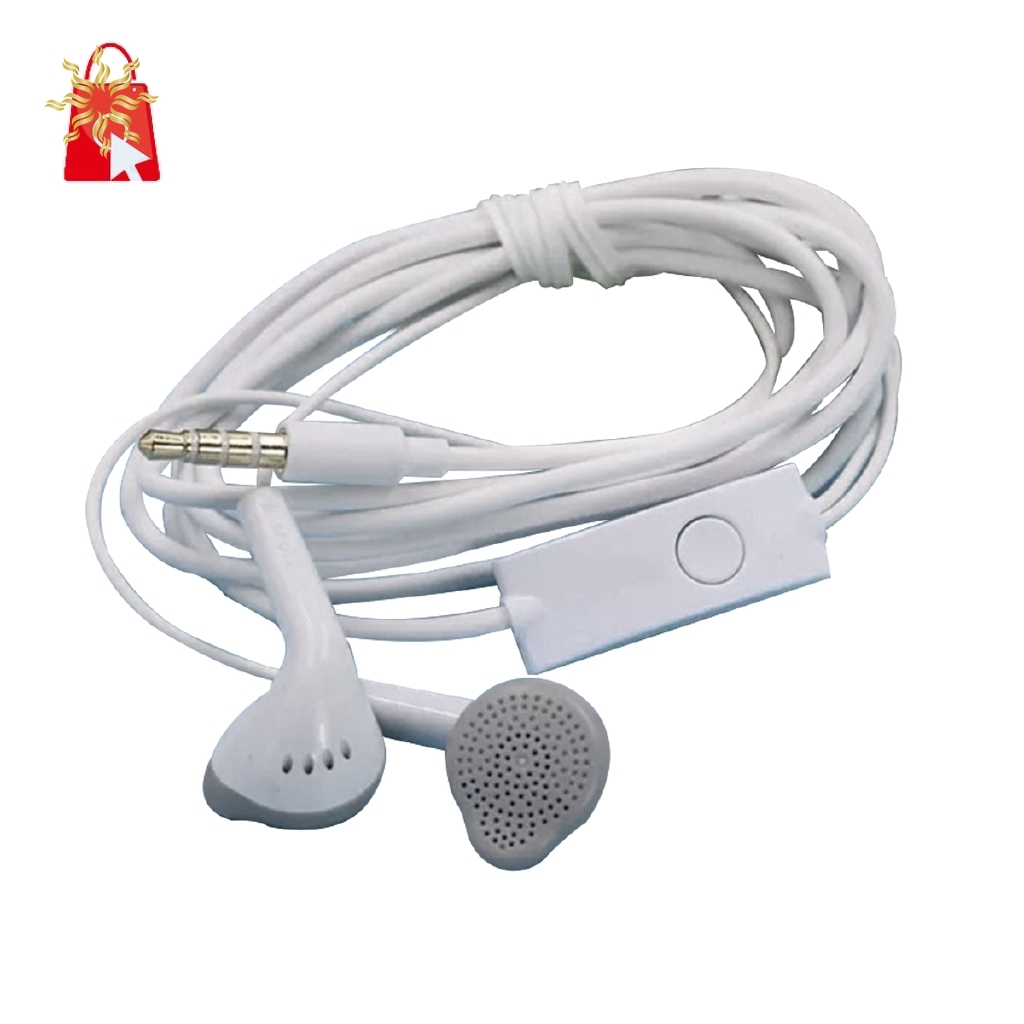 Tai Nghe Thể Thao Màu Trắng Cổ Điển Tích Hợp Micro Cho Samsung