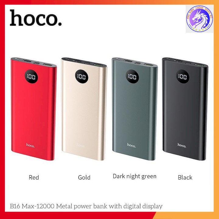 Sạc dự phòng hoco B16 Max 12000mah Màn hình led