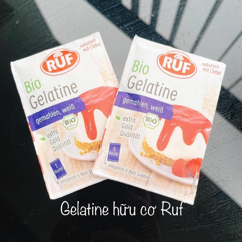 Gelatin-Bột Nở-Men Nở-Pudding Ruf Hữu Cơ Làm Bánh