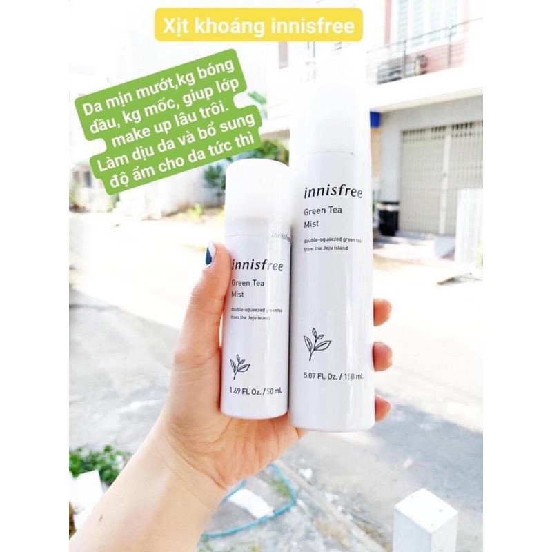 XỊT KHOÁNG TRÀ XANH INNISFREE  (mẫu mới 2019