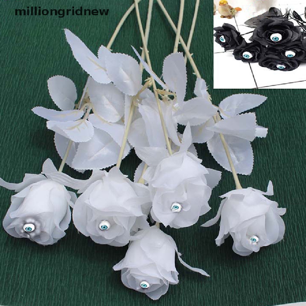 Hoa Hồng Giả Màu Đen Dùng Trang Trí Halloween