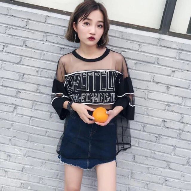 Áo lưới form rộng
