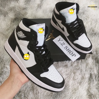 Giày thể thao 🌿freeship🌿 giày sneaker jd1 đen trắng cổ cao nam nữ