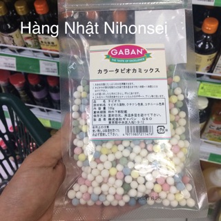Trân châu rau củ NHẬT BẢN GABAN Black Tapioka 100g