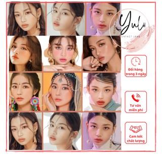 Lens mắt cận ANN365 thời trang 24h, kính áp tròng lệch độ dùng 1 ngày màu nâu, xám dành cho nam nữ đi chơi|YULII LENS