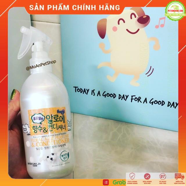 Nước hoa Forcans chó mèo 💥 FREESHIP 💥 300ml dầu xả khô và nước hoa Hàn quốc cho thú cưng chiết xuất nha đam