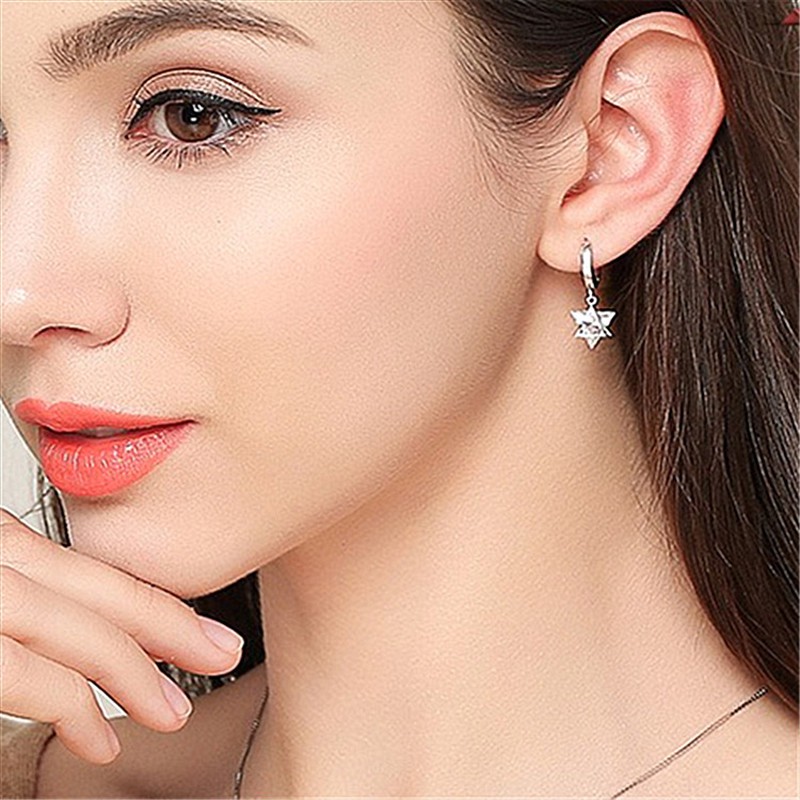 Bông Tai Mạ Bạc 925 Hình Hoa Đính Ngọc Trai Thời Trang