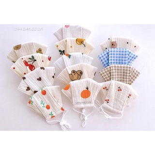 Khẩu trang muslin organic kháng khuẩn cho bé