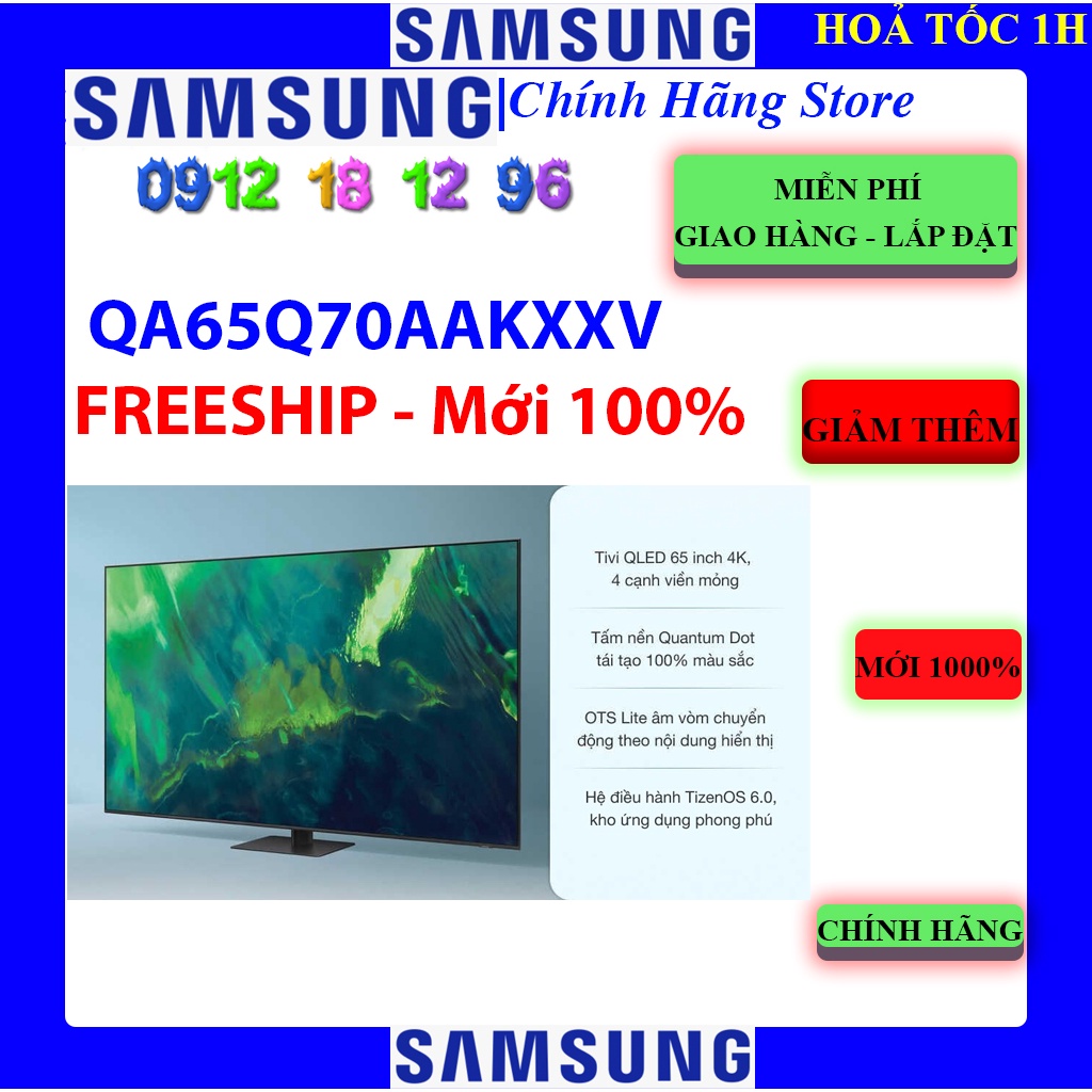 [Mã ELHAMS5 giảm 6% đơn 300K] Smart Tivi Samsung QA65Q70A (65Q70A) QLED 4K 65 inch - QA65Q70AAKXXV