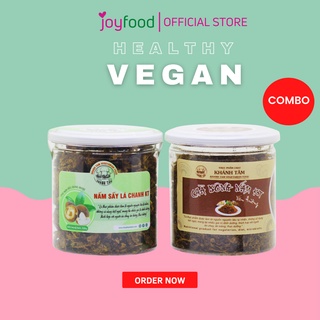 Chà Bông (Ruốc) Nấm Chay và Nấm Sấy Lá Chanh Combo Ăn Chay