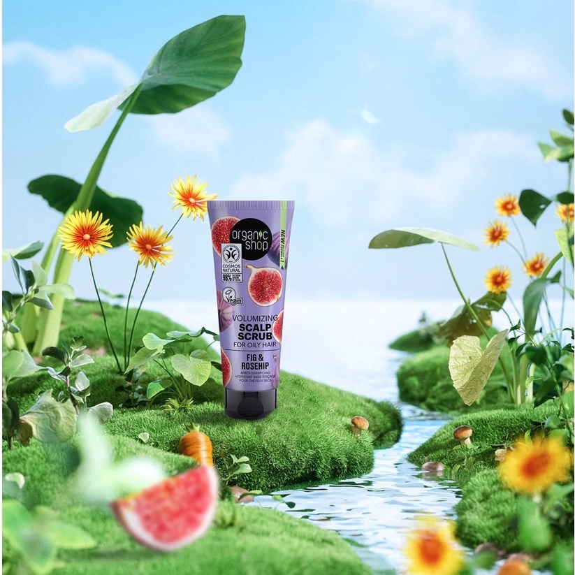 Tẩy Tế Bào Chết Da Đầu Organic Shop Chiết Xuất Sung Và Hạnh Nhân (75ml)